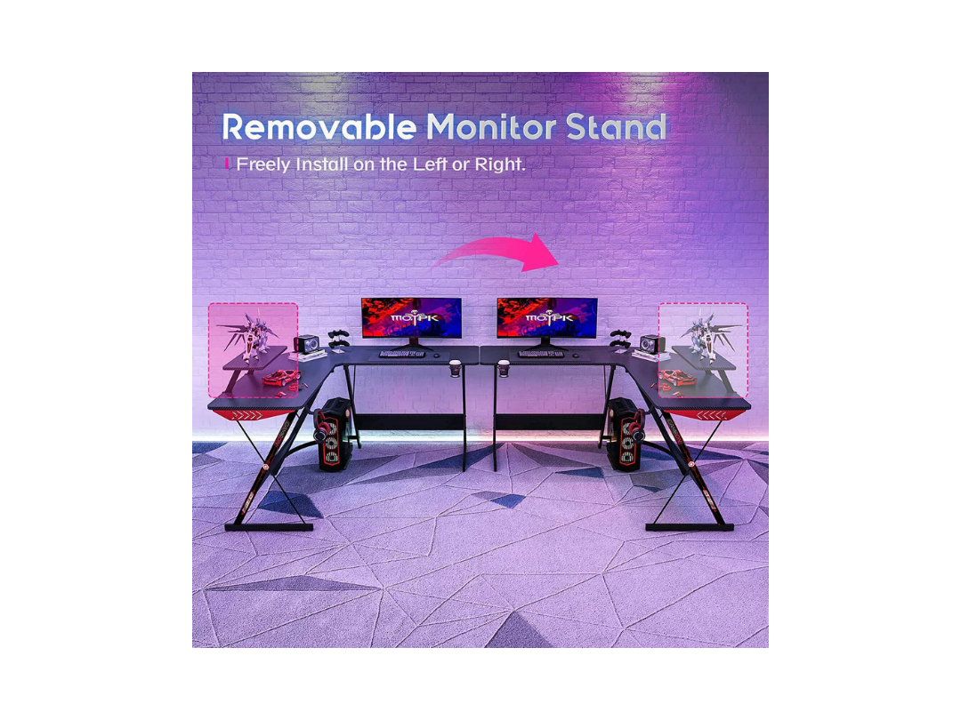 GAMEON L-Shaped Slayer I Gaming Desk with Accessories GAMEON L-Shaped Slayer I Gaming Desk with Accessories